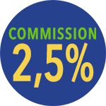 Commission 2,5%